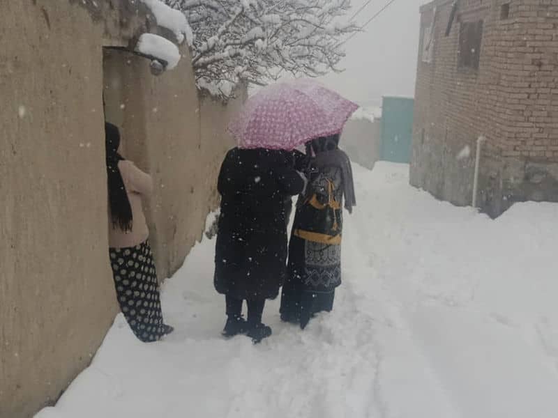 heavy snow in Afghanistan