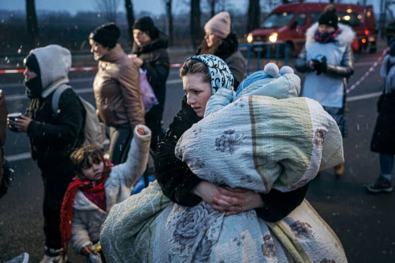 Mother with children fled Ukraine