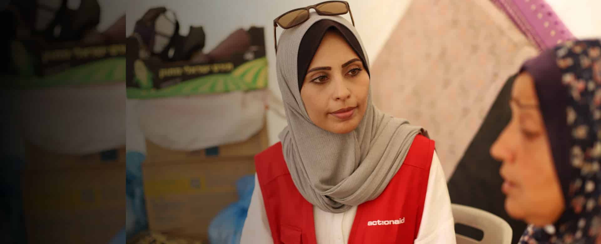 ActionAid woman staff in action