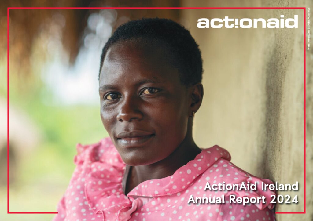 Cover image from ActionAid's 2024 Annual Report