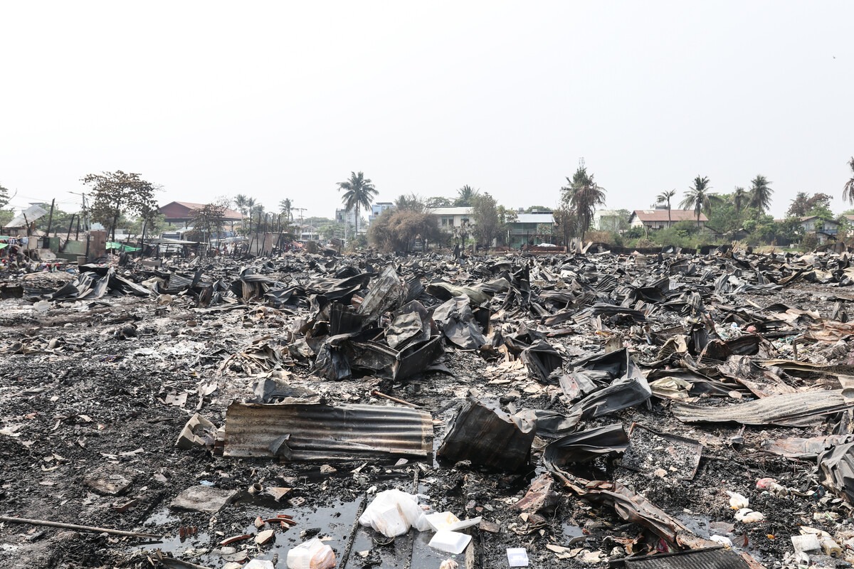 Following the magnitude 7.7 earthquake that hit Myanmar in March 2025, the second largest city Mandalay, with a population of about 1.5 million was 80% destroyed. 